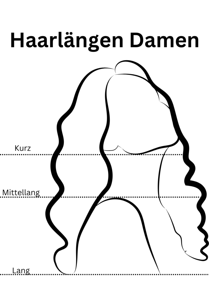 Erklärung Haarlängen Damen